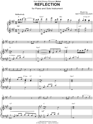 Reflection - Piano Accompaniment