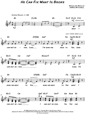 He Can Fix What Is Broke