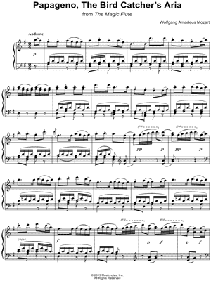 Der Vogelfänger bin ich ja