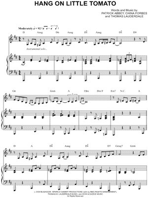 Hang On Little Tomato