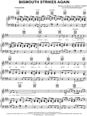 Bigmouth Strikes Again