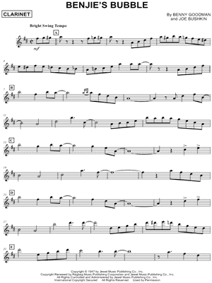 Benjie's Bubble - Clarinet