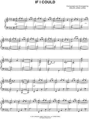 If I Could by Helen Jane Long - Sheet Music