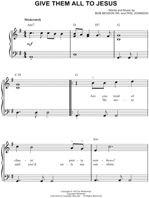 Give Them All To Jesus