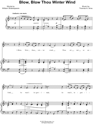 Blow, Blow Thou Winter Wind