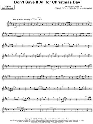 Don't Save It All for Christmas Day