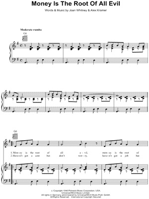 Money Is the Root of All Evil