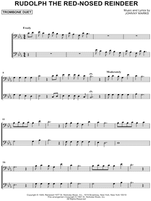 Rudolph the Red-Nosed Reindeer by Johnny Marks - Sheet Music