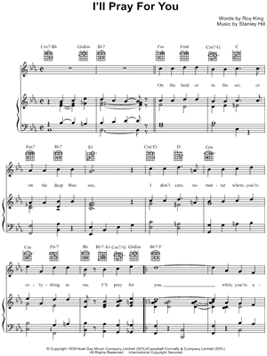 I'll Pray For You by Stanley Hill - Sheet Music