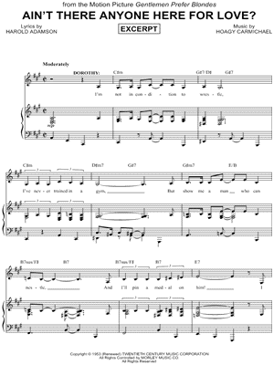 Ain't There Anyone Here for Love?