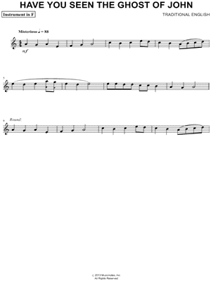 Have You Seen the Ghost of John - F Instrument