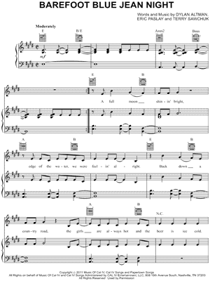 Barefoot Blue Jean Night