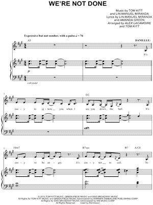 We're Not Done from Bring It On: The Musical - Sheet Music