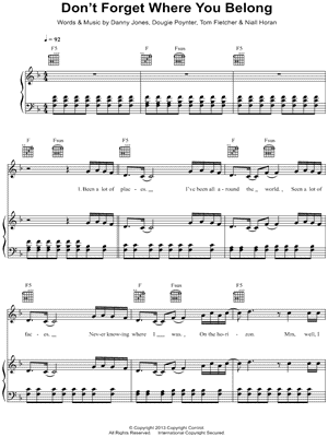 Don't Forget Where You Belong