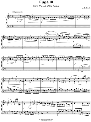 The Art of the Fugue: Fuga IX