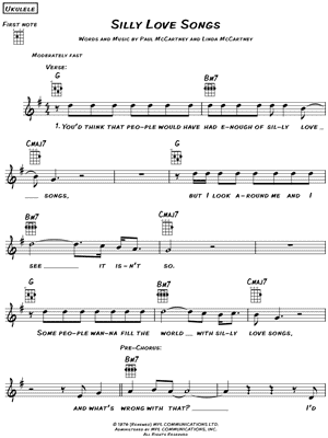 Silly Love Songs by Paul McCartney - Sheet Music