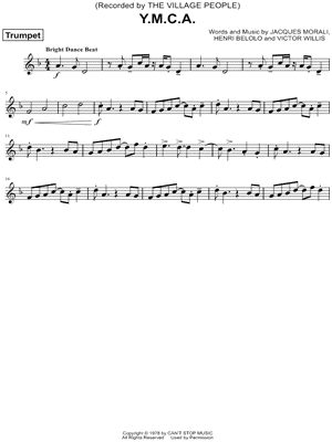 Y.M.C.A. by Village People - Sheet Music