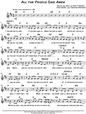 All the People Said Amen