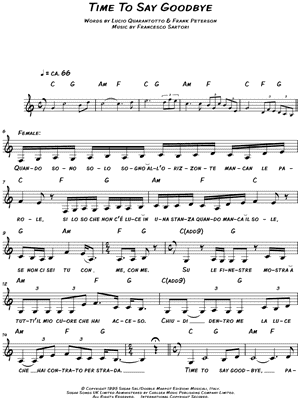 Time to Say Goodbye (Con te partirò)