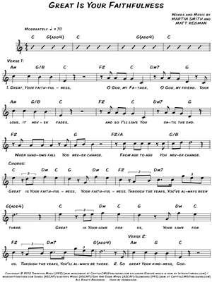 Great Is Your Faithfulness