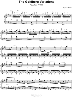 The Goldberg Variations, BWV 988: Variation XXVIII