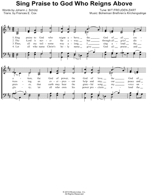 Sing Praise to God Who Reigns Above