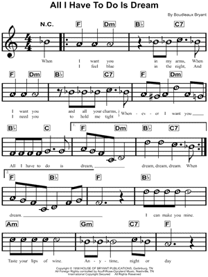 All I HaveTo Do Is Dream