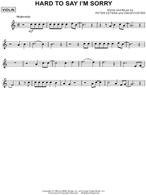 Hard To Say I'm Sorry