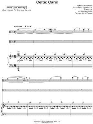Celtic Carol - Viola Duet & Piano