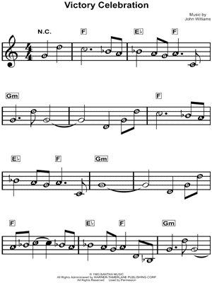 Victory Celebration from Star Wars: Return of the Jedi [Special Edition] - Sheet Music