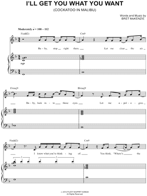 I'll Get You What You Want (Cockatoo In Malibu)