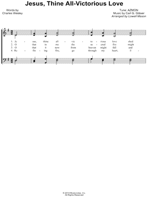 Jesus, Thine All-Victorious Love