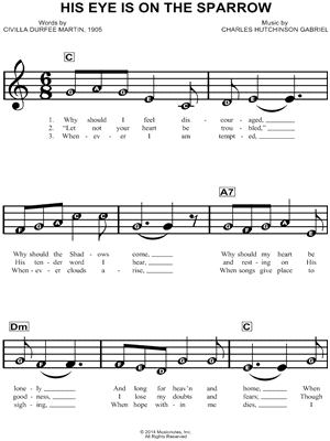 His Eye Is on the Sparrow