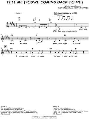 Tell Me (You're Coming Back To Me)