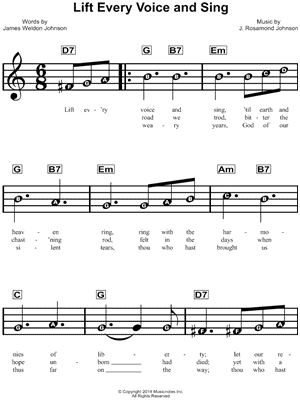 LIFT EVERY VOICE AND SING