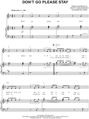 (Don't Go) Please Stay