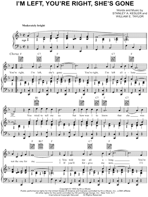 I'm Left, You're Right She's Gone