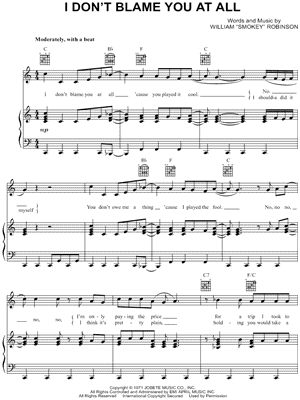 I Don't Blame You At All