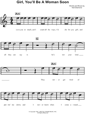 Girl, You'll Be a Woman Soon