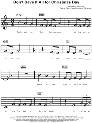 Don't Save It All for Christmas Day