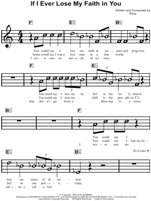 IF I EVER LOSE MY FAITH IN YOU