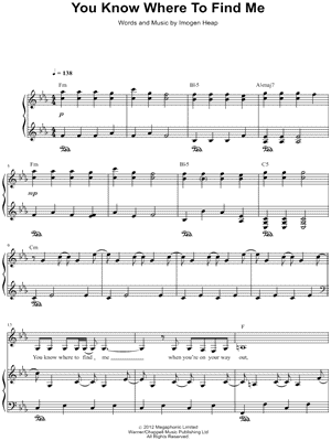 You Know Where to Find Me