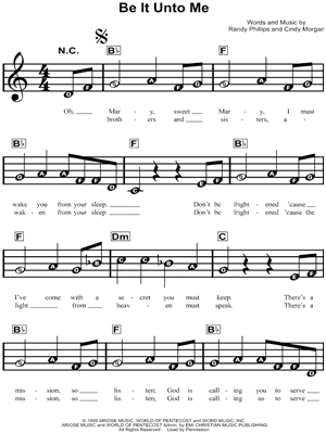 Be It Unto Me