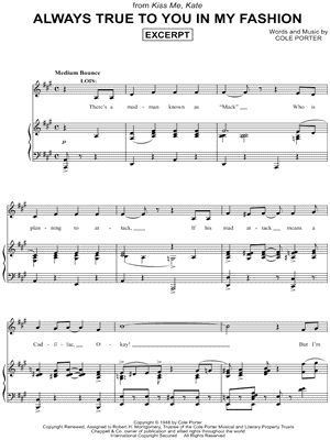 Always True To You In My Fashion