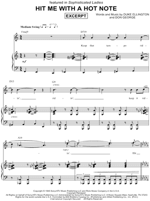 Hit Me With a Hot Note from Sophisticated Ladies - Sheet Music