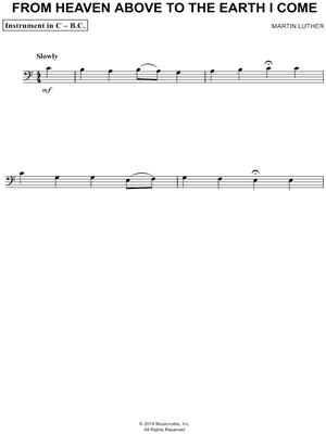 From Heaven Above To the Earth I Come