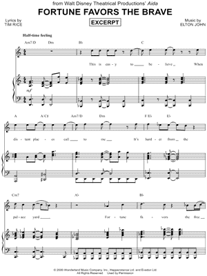 FORTUNE FAVORS THE BRAVE