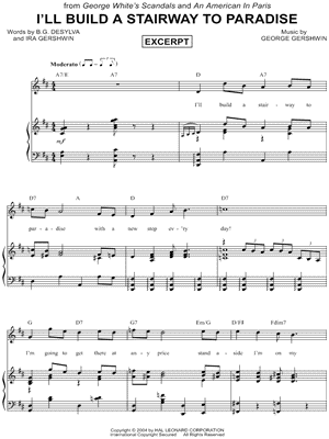 I'll Build a Stairway To Paradise