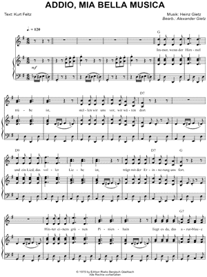 Addio, mia bella Musica