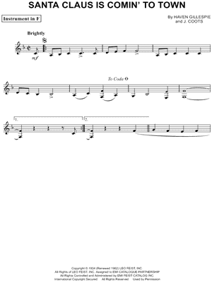 Santa Claus Is Comin' To Town